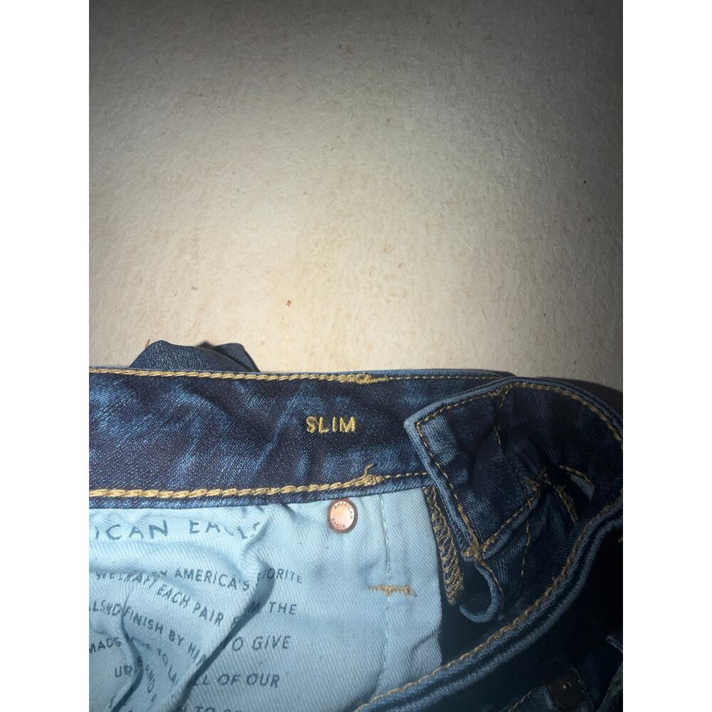 American Eagle men’s next level flex slim blue jeans - Picture 11 of 16